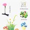 30 Pcs Bean Sprout Flower Hair Clips Mixed Style (Flower Style 1)